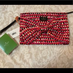 Kate Spade On Purpose Pouch Multi Canvas Wristlet